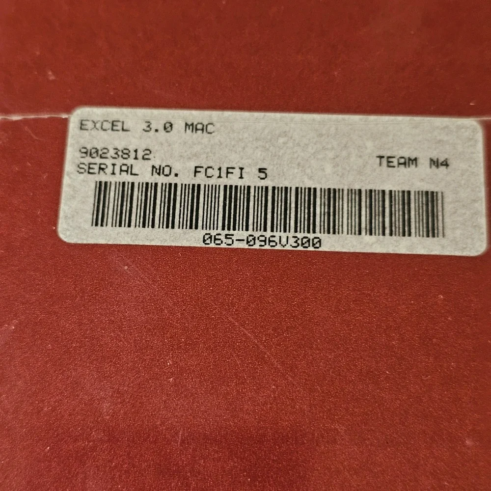 Vintage Microsoft Excel 3.0 Apple Macintosh 1991 Big Box Sealed NOS Mac‎ OS 90s